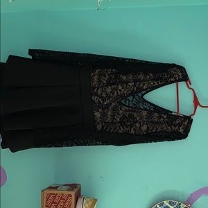 Black lace dress